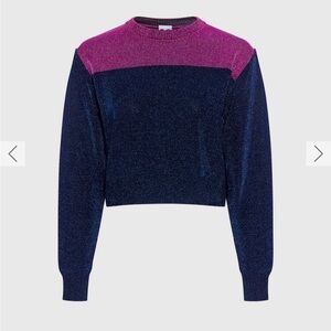 Missoni Pink and Navy Crew Neck Sweater